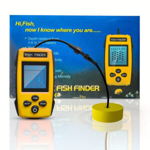 wired portable sonar fish finder with depth alarm