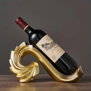 resin simple spiral wine rack gold