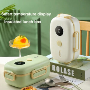 Home smart lcd temperature digital display insulated lunch box