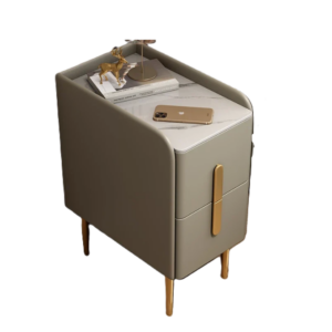 smart narrow nightstand wireless charging, modern design