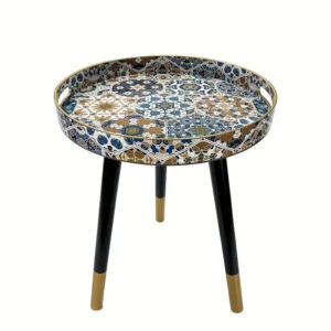 round serving tray with detachable legs